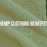 A stylish hemp fabric close-up, textured and natural, with green leaves in the background, sustainable fashion vibe, realistic.